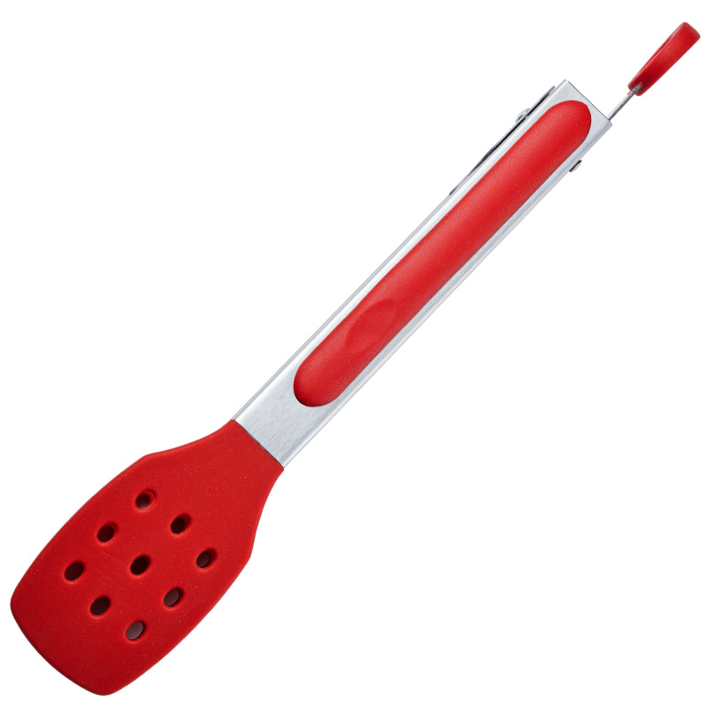 En stock clip de comida de silicona espesado clip de comida de acero inoxidable clip de barbacoa al aire libre buffet de pan filete clip de barbacoa