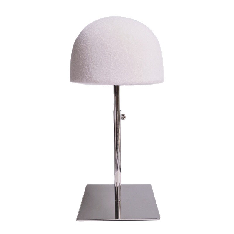 New Hemisphere Cloth Hat Holder with Stainless Steel Base, Adjustable Height and Removable Hat Display Stand Wig Stand New Hemisphere Cloth Hat Holder with Stainless Steel Base, Adjustable Height and Removable Hat Display Stand Wig Stand