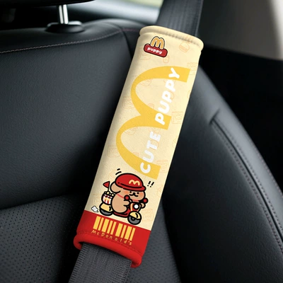 Cartoon Mcdonald's Line Drawing: Seat belt shoulder pad - mcdonalds-delivery-line