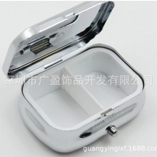 日韩厂家高端方形便携药丸盒分格 睫毛收纳盒可制LOGO 现代简约