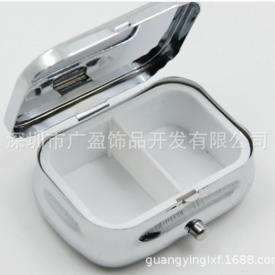 日韩厂家高端方形便携药丸盒分格 睫毛收纳盒可制LOGO 现代简约