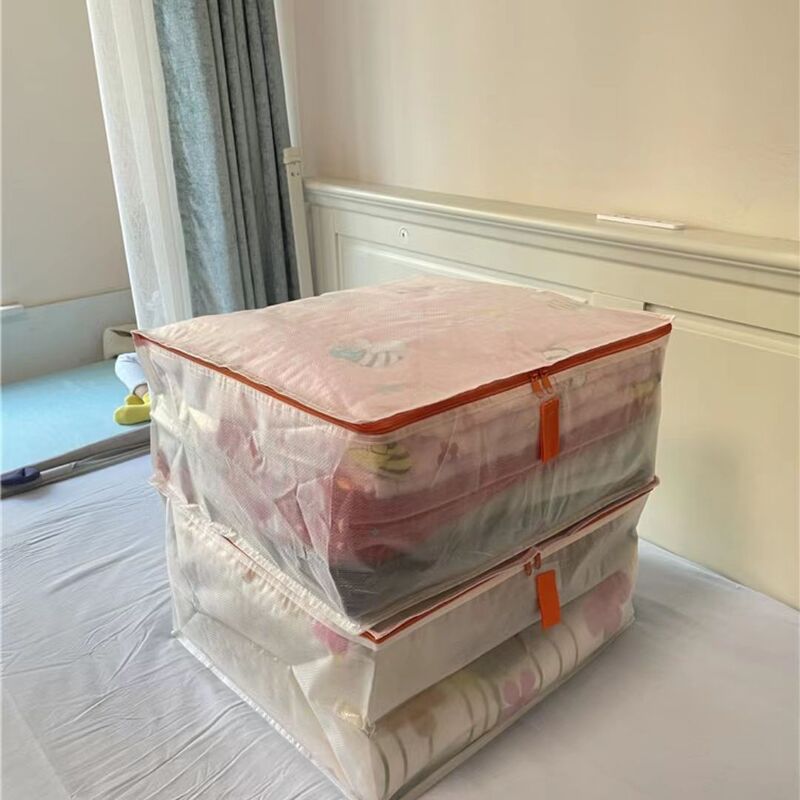 Pakla Visible Transparent Moisture-Proof and Dust-Proof Storage Bag for Clothes, down Jackets, Large-Capacity Quilt Storage Bag, Foldable Storage Pakla Visible Transparent Moisture-Proof and Dust-Proof Storage Bag for Clothes, down Jackets, Large-Capacity Quilt Storage Bag, Foldable Storage