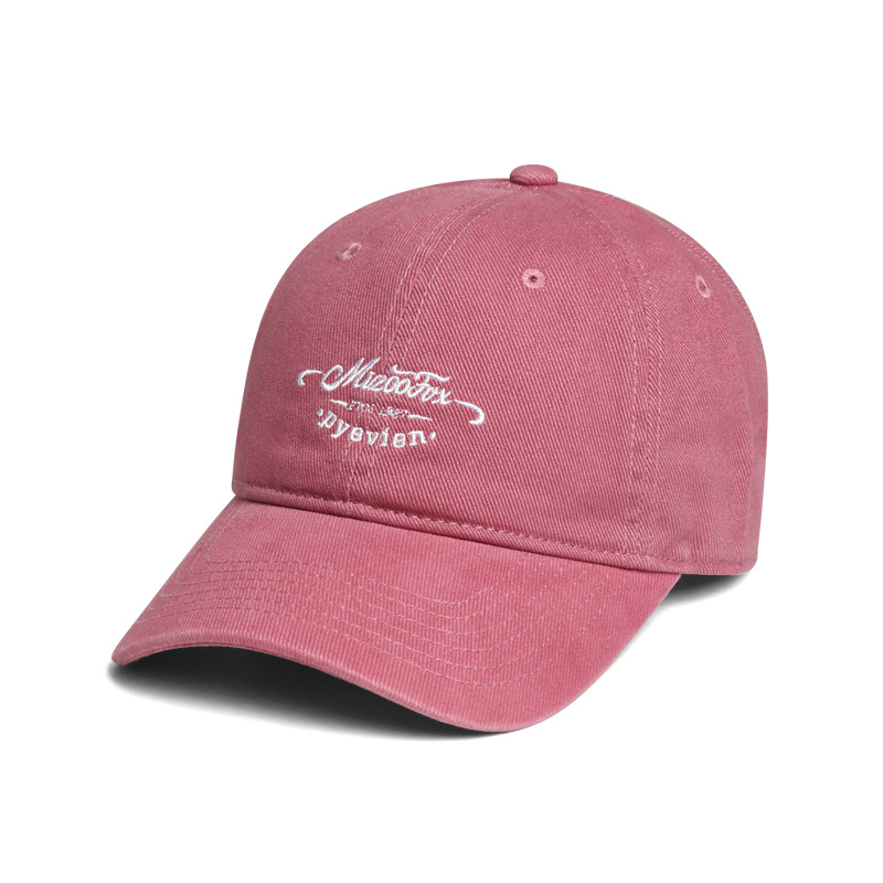 Japonés retro cepillado casquillo de pico de los hombres lavado suave superior de alta calidad gorra de béisbol americano inglés bordado sombrero de ala ancha
