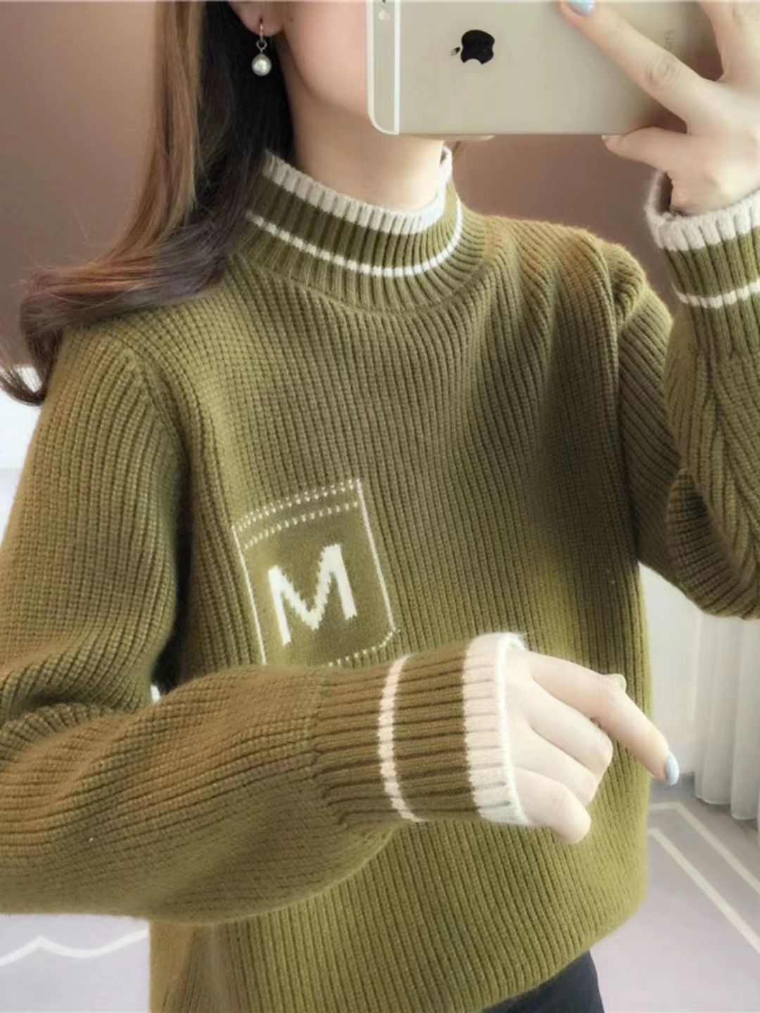 Demi-season solid color keep warm fashionable base body-friendly…