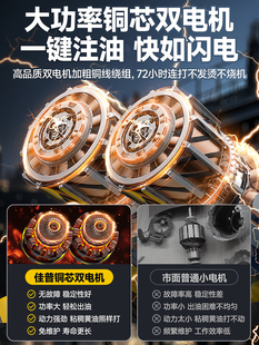 ♔ New Electric Grease Gun Lithium Battery 24V Fully Automatic Excavator Caterpillar Manual High Pressure Oil Injection