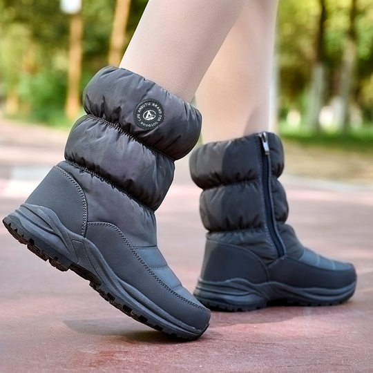 South Korea Foreign Trade in stock Cotton Shoes Women's fleece-lined Warm Casual Cross-border Cotton Boots Thickened No Skid Explosions Snow Boots Women