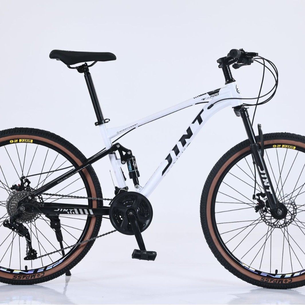 Bicicleta de montaña de velocidad variable transfronteriza doble amortiguación juvenil cross-country bicicletas de paso ligeras para hombres y mujeres