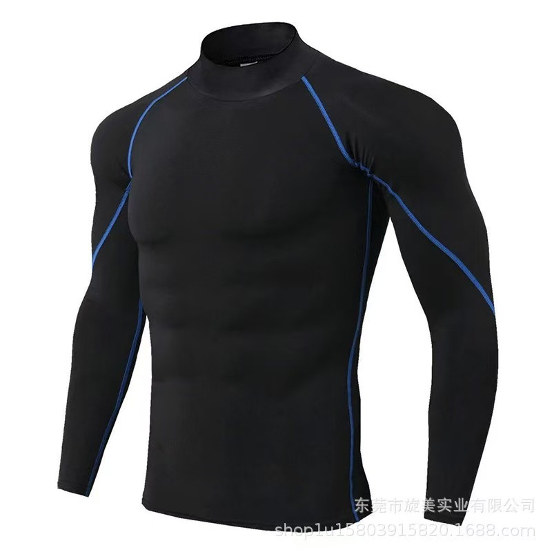 Nuevo cross-border strip de manga larga entrenamiento de acondicionamiento físico de estilo masculino otoño invierno