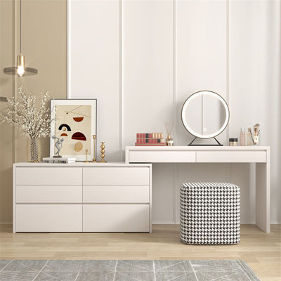 Bucket cabinet dresser one Light extravagance bedroom modern Simplicity small-scale Telescoping desk Dressing table End of the bed