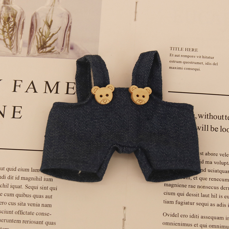 Muñeca de felpa de 10cm, babero, ropa, conejo de buen comportamiento, jeans de juguete, ropa de bebé para perros, accesorios al por mayor