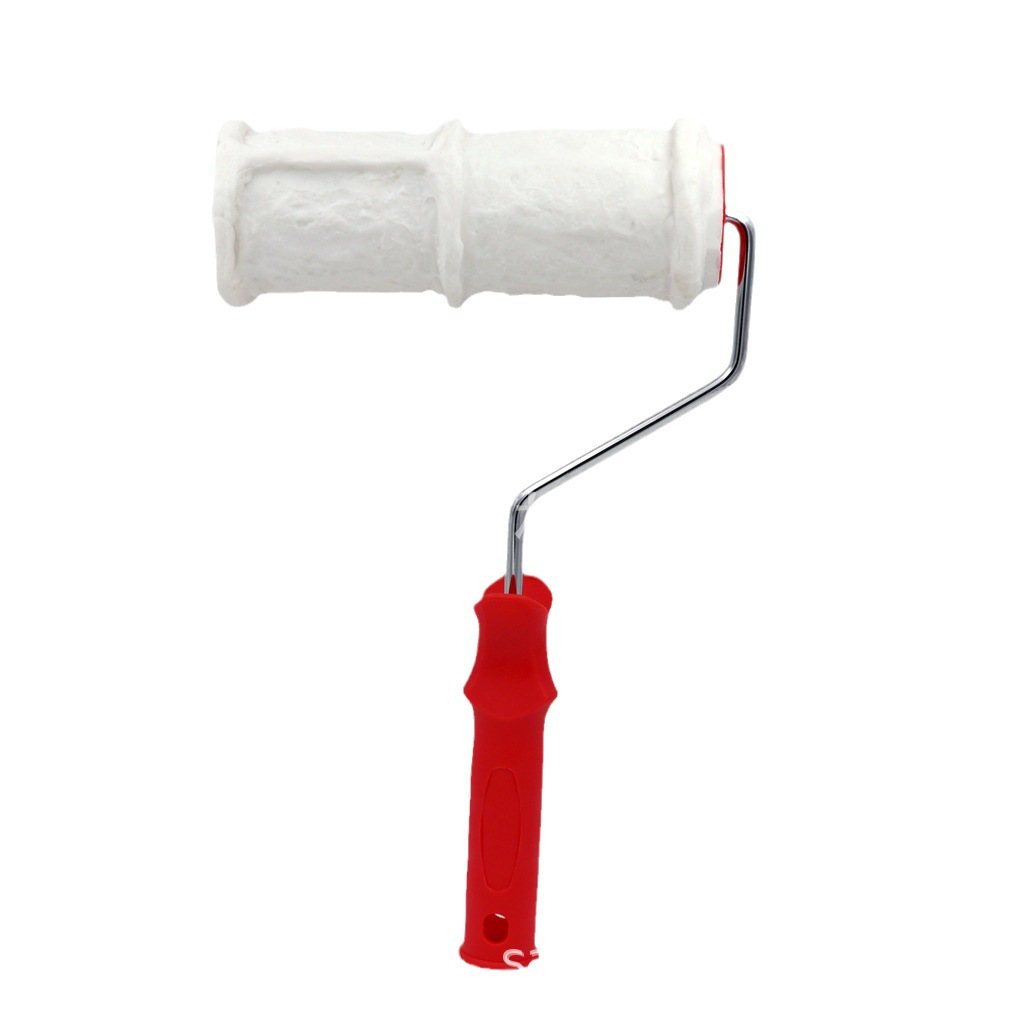 8-pulgadas de imitación ladrillo patrón rodillo de goma cepillo de la pared de goma en relieve de barro de diatomeas arte pintura herramienta cepillo 2206TS