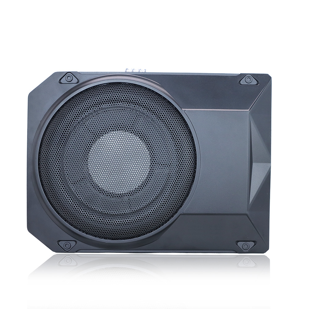 Factory wholesale 10 inch car audio modified small steel gun 12V active high-power ultra-thin car subwoofer