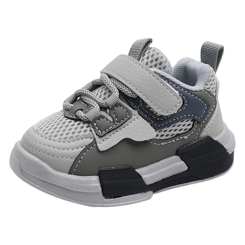 Детские кроссовки для мальчиков и девочек весна-осень 2025 года, дышащие, сетчатые, с мягкой подошвой, модные.