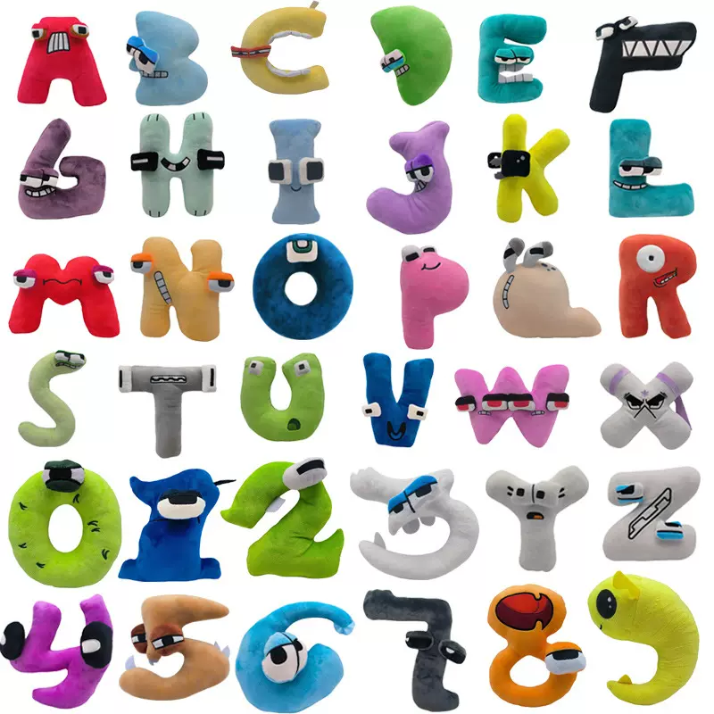 跨境AlphabetLore字母传说儿童启蒙数字毛绒公仔NumberLore玩具