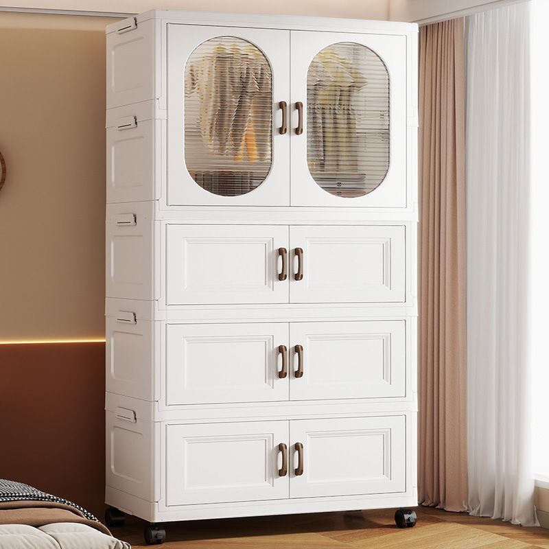 Children's wardrobe for home use, clothes and bedding storage cabinet, no installation required, baby's small wardrobe, simple plastic storage cabinet for the bedroom Children's wardrobe for home use, clothes and bedding storage cabinet, no installation required, baby's small wardrobe, simple plastic storage cabinet for the bedroom