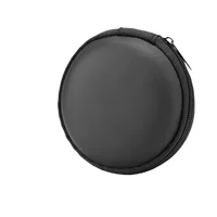 Круглая сумка на молнии, упаковка для наушников Bluetooth, сумка для наушников eva, упаковочная коробка для наушников, кабель для передачи данных, косметичка, круглая