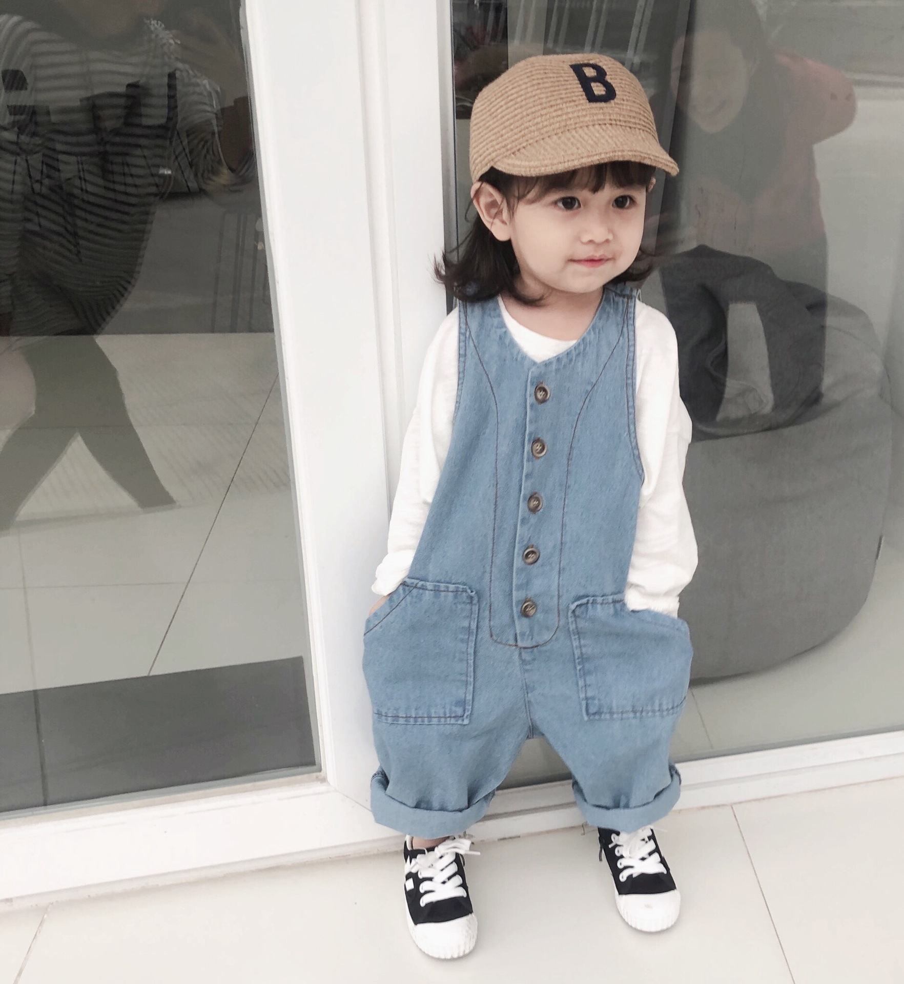 children rompers spring and autumn Korean Edition Easy handsome baby Jumpsuits fashion 2022 Coveralls men and women Jeans