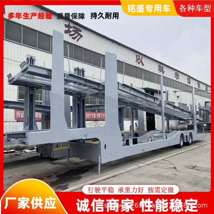 两轴出口欧式轿运半挂车 双层框架式小笼车 续航里程远
