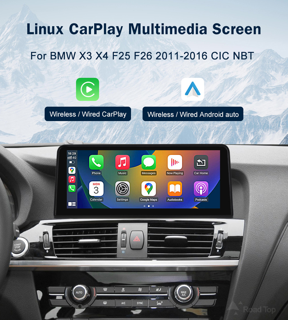 Lutuo Linux Touch Display Screen Is Suitable for Bmw X3 X4 F25 F26 2011-2016 Cic Nbt