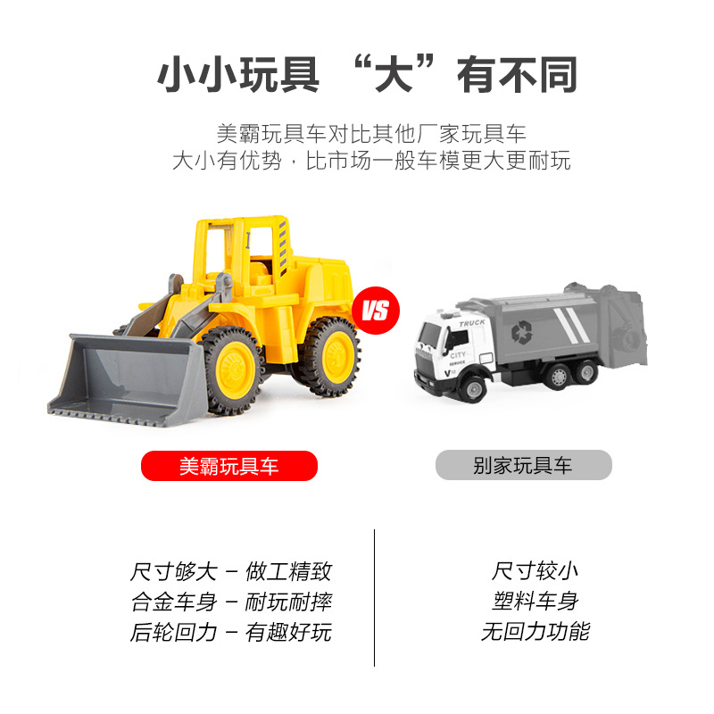 1:64 aleación tire hacia atrás modelo de coche ingeniería fuego simulación coche modelo juguete coche decoración de los niños traje al por mayor