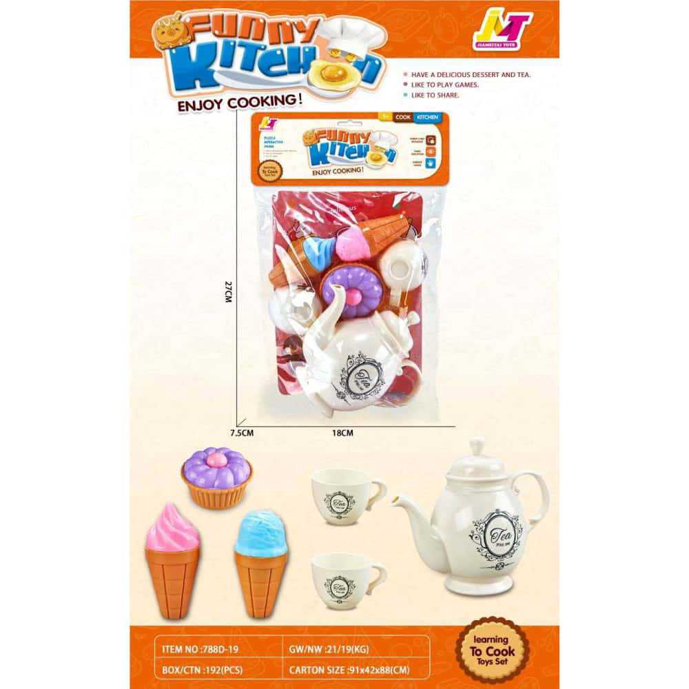 Bolsas transfronterizas para niños, niñas, juegos de desayuno, pan y postres, vajilla de simulación, utensilios de cocina, juguetes al por mayor