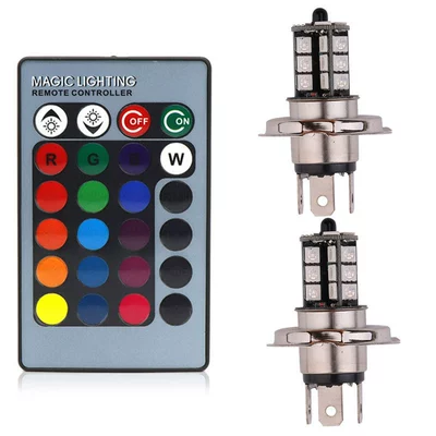 Fog lamp Remote Control 27 Lights - h4-27-light-remote-control-colorful-2-piecesset