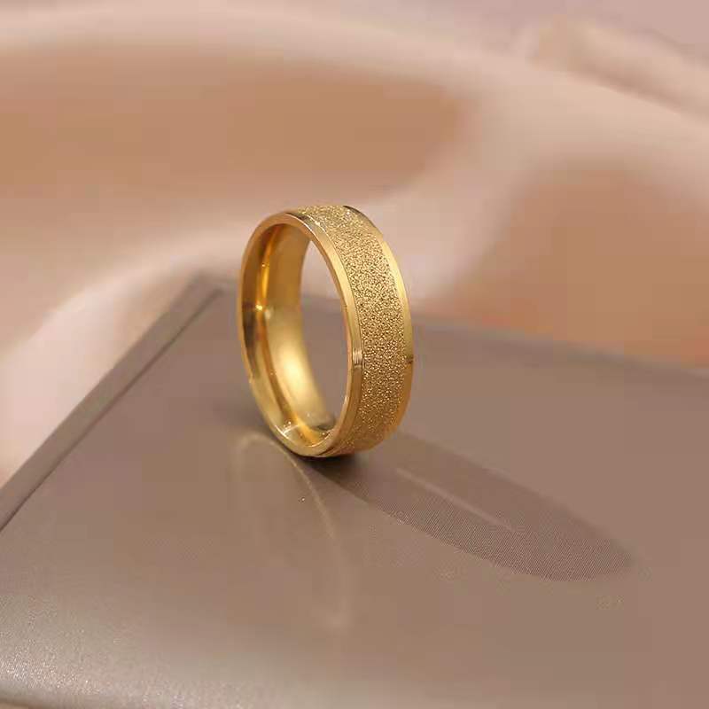 Circle Pattern Unisex Gender Casual Simple Style Circle Stainless Steel Polishing Plating Unisex Rings