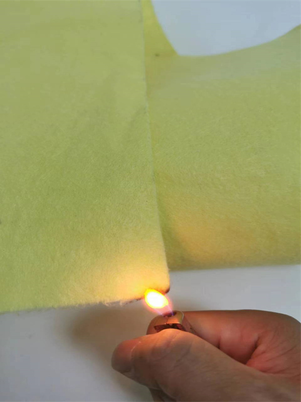 耐高温芳纶1414无纺布 防火垫消防面料针刺棉 凯夫拉阻燃隔热毛毡