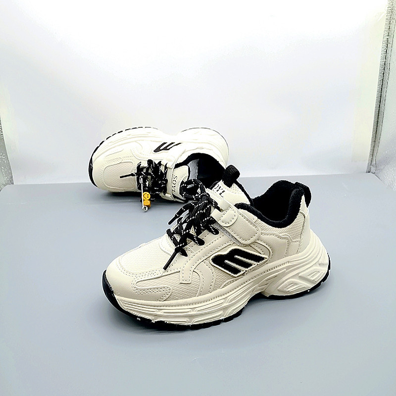 32-37 Tales de invierno de cuero de algodón zapatos deportivos de cuero para niños zapatos de skate para niños de primaria y media edad zapatos de carrera para niños