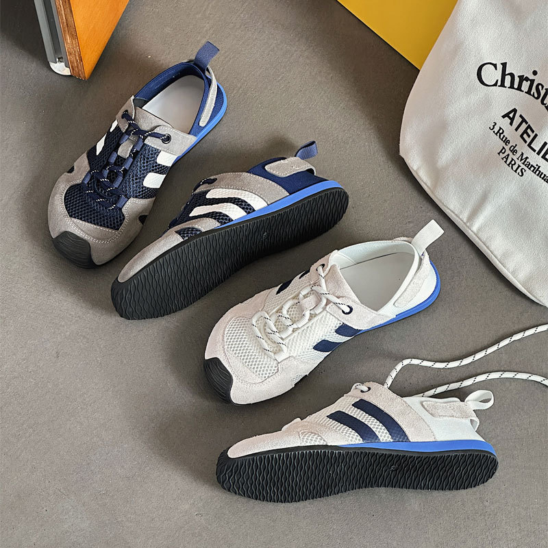 Korean Version of Forrest Gump Shoes, Lightweight Color Matching Sports and Casual Shoes, 2025 Summer Hiking Sports Shoes, Breathable Non-Slip Moral Training Shoes