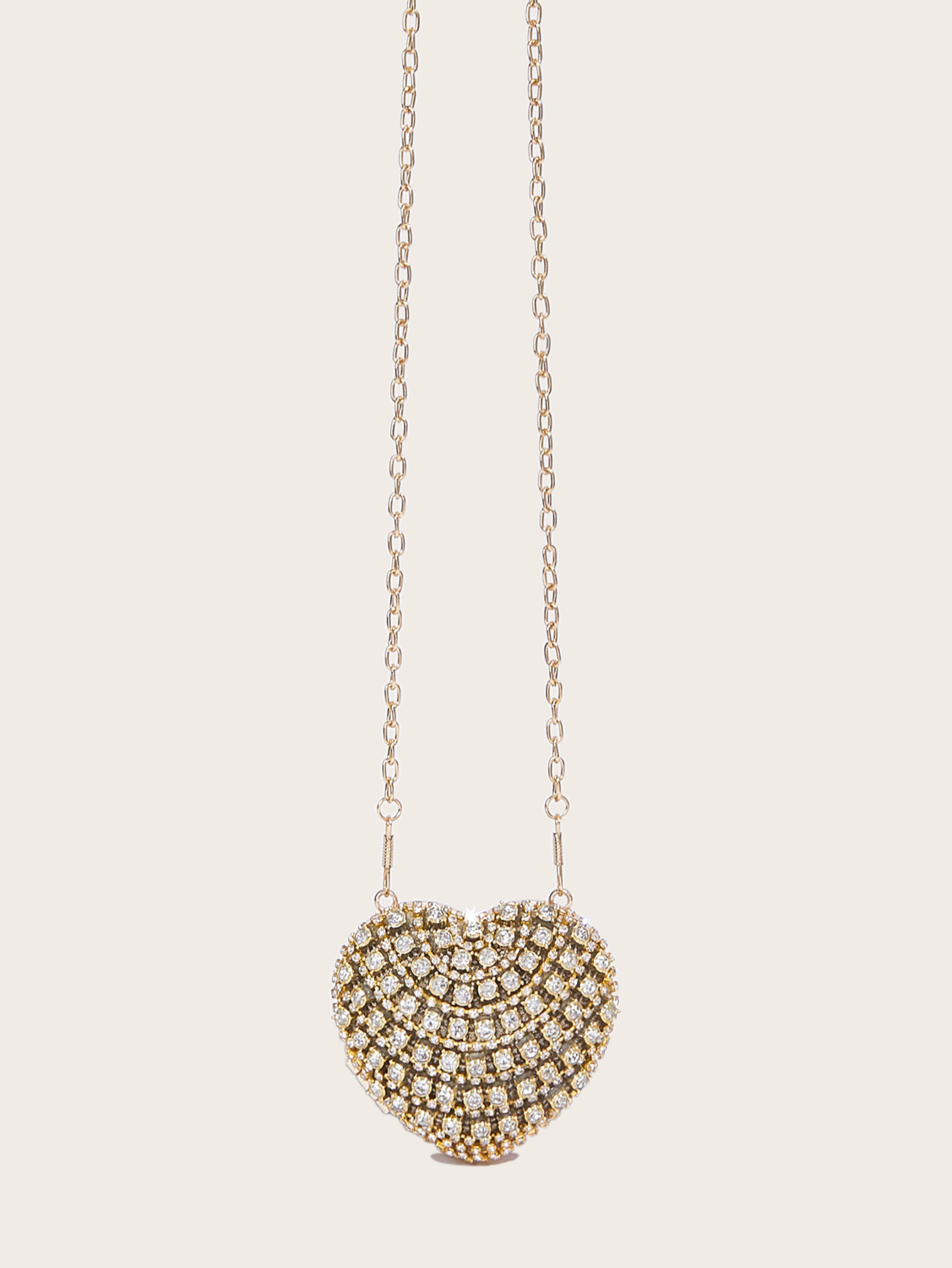 Elegante Herz Mini-tasche Mit Strass Für Damen Luxus Abendtasche_voghion.com