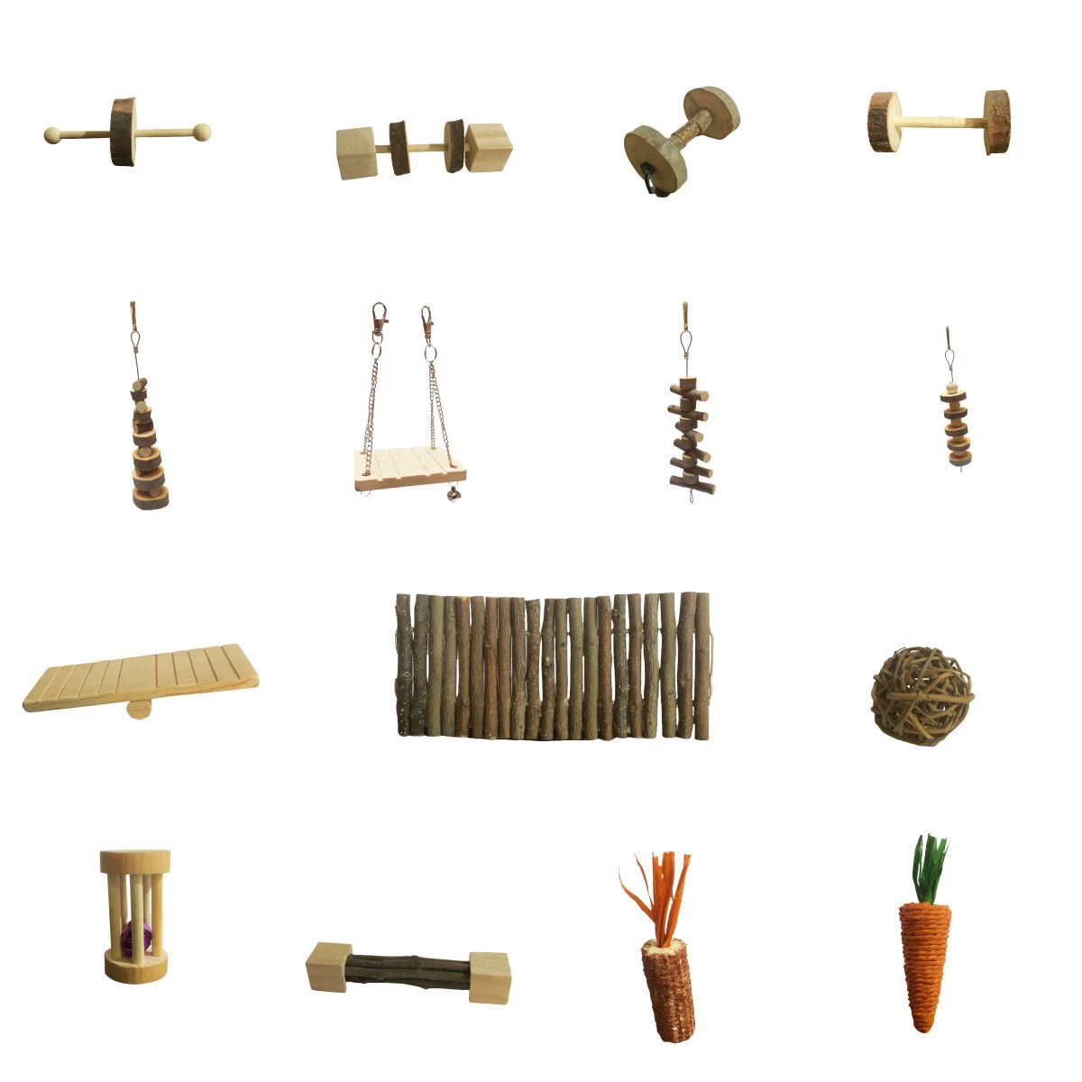 Деревянные игрушки для хомяков Amazon, товары для животных, жевательные игрушки для кроликов, оптовая продажа от производителя, роллер для мелких животных