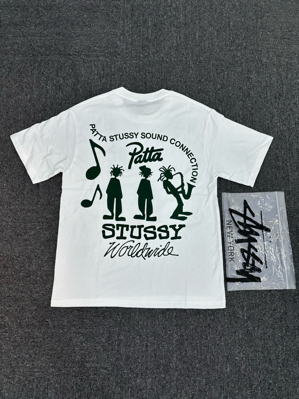 Stussy Stussy メンズ レディース 半袖 230g Tシャツ 夏 メンズ ルーズ ヘビーウェイト 高品質 Tシャツ スクリーン印刷|undefined