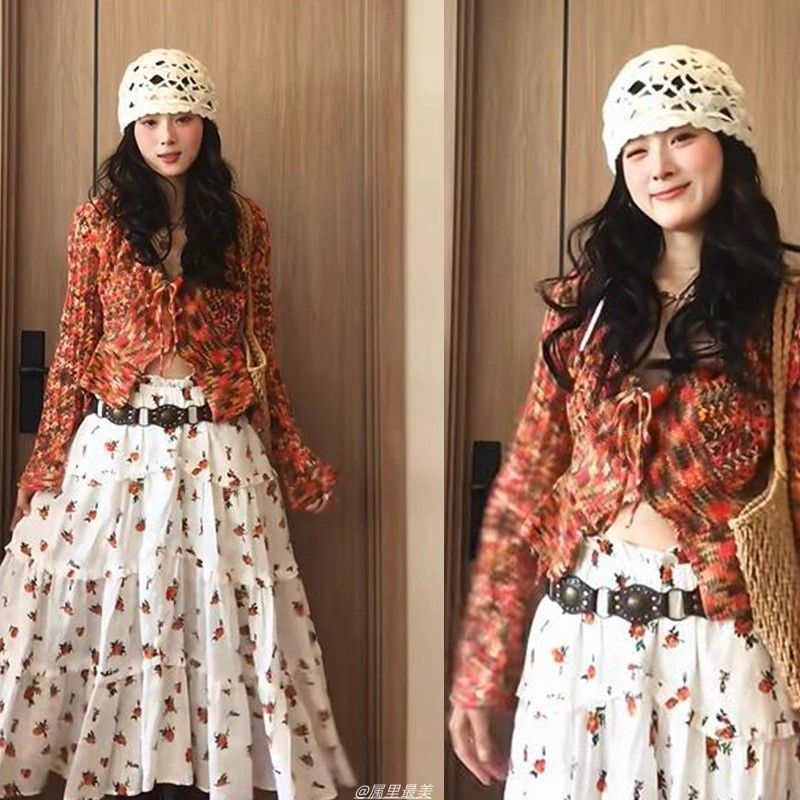 美式复古环扣腰带配裙子女士铆钉新款棕色皮带韩版百搭腰链度假风|undefined