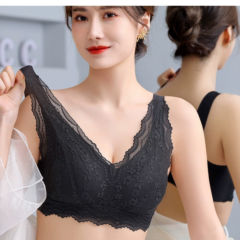 Женский тонкий бюстгальтер, большая грудь и маленькое нижнее белье, беспроводная Косметическая спинка, лето пуш-ап, дышащая полная чашка больших размеров