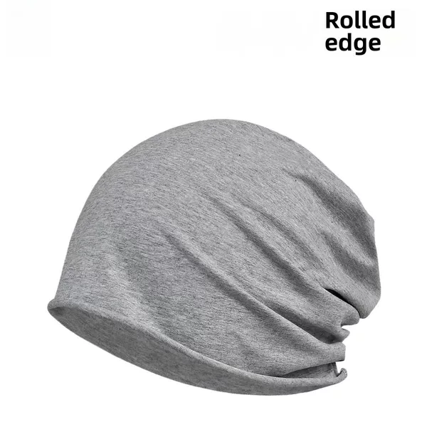 Source Factory Summer Thin Maternity Hat for Sleeping, Air-Conditioned Room Windproof Rolled-Edge Trendy Cotton Single-Layer Fashionable Versatile Slouchy Hat