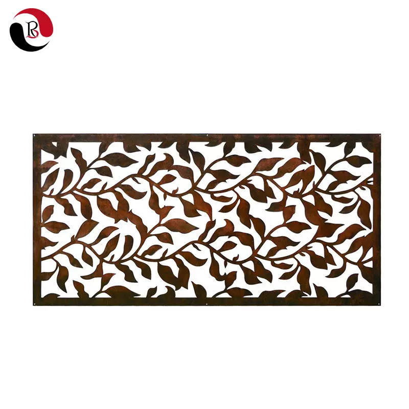 现代欧式铁艺挂件墙面装饰客厅背景墙玄关金属壁饰树叶壁挂轻奢