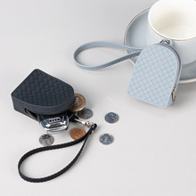 钱包女单拉链编织简约硅胶零钱包精致款时尚卡包耳机数据线收纳包