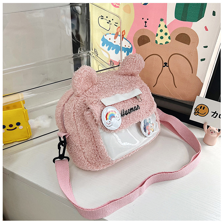 2022 Autumn and winter Edition Japanese cute plush bear bag, new Instagram cartoon student crossbody bag and single-shoulder bag undefined