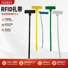 RFID扎带超高频芯片UHF电子标签捆绑带服装物流防伪标牌ABS扎带