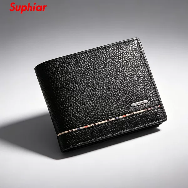 Foreign trade business simple and high-end multifunctional card holder and wallet integrated cross-border men's PU short wallet custom-made