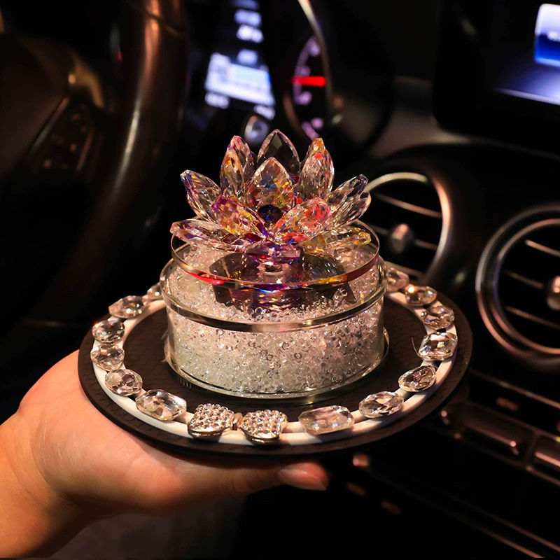 Floral automatic rotating perfume solar-powered