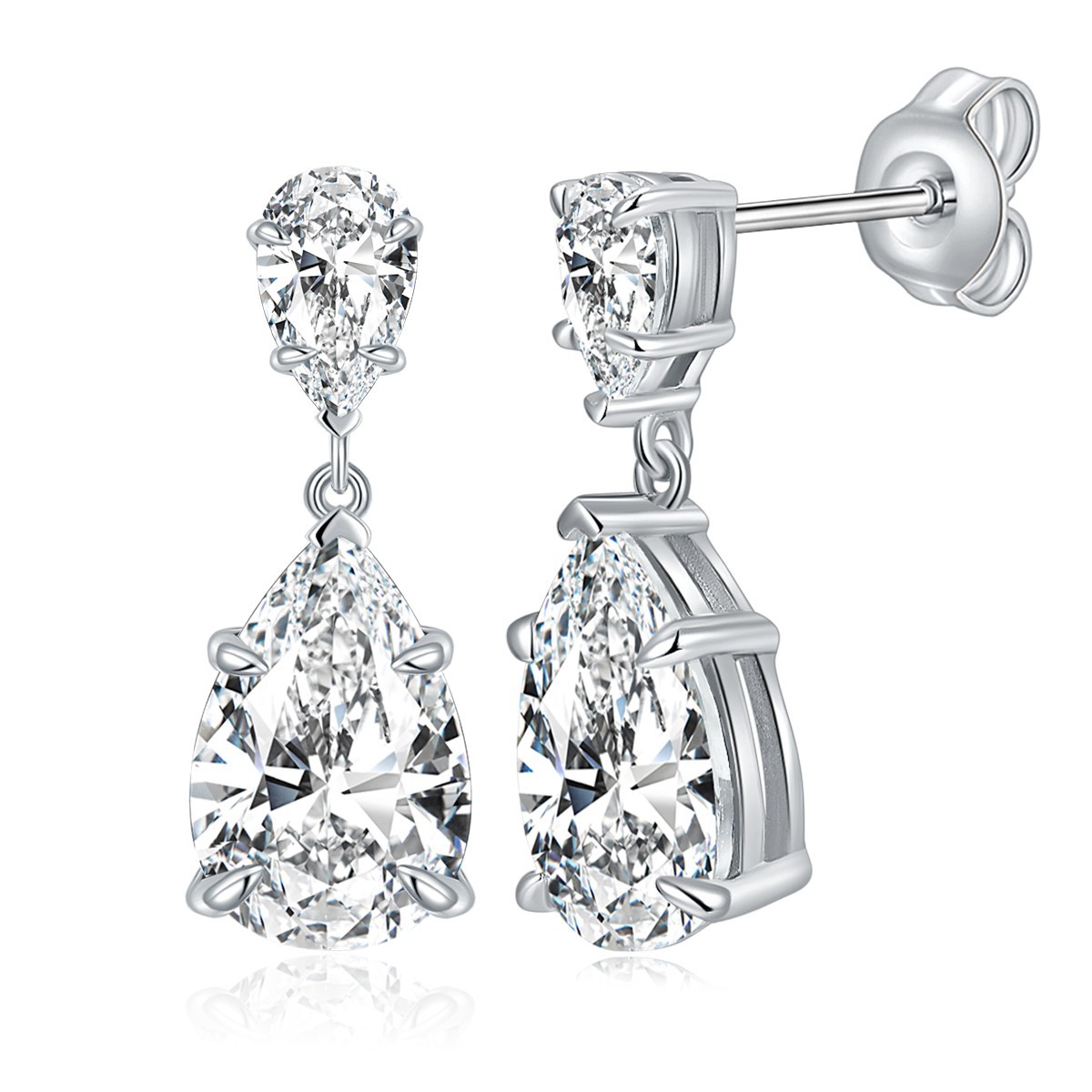 7ct 모이사나이트 귀걸이