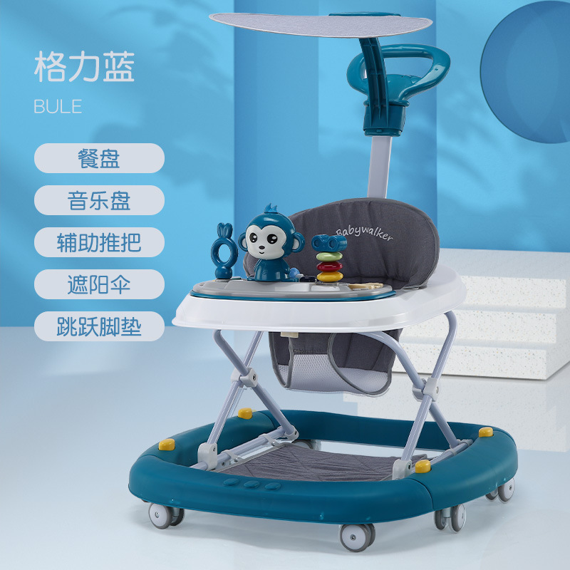 Caminillo para bebés con piernas anti-o, carro multifuncional anti-side, carro para bebés que se pueden sentar y empujar para conducir