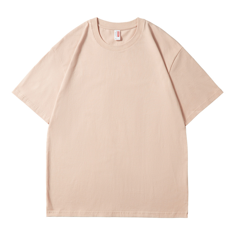 夏 210 グラム純綿 Tシャツメンズハイエンド無地ラウンドネック半袖大きいサイズメンズトレンディなブランドルーズ速乾性トップ夏|undefined