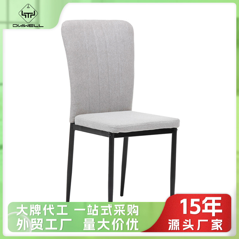 silla de comedor acolchada silla de comedor lujosa silla de respaldo de alta calidad silla de mesa de comedor moderna simple