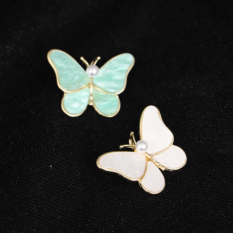 Broche papillon pour femme, design haut de gamme, transformable en corsage, épingle à perle, fermoir anti-dévoilement._voghion.com