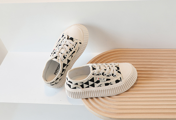 3368学生帆布板鞋中大童懒人透气单鞋