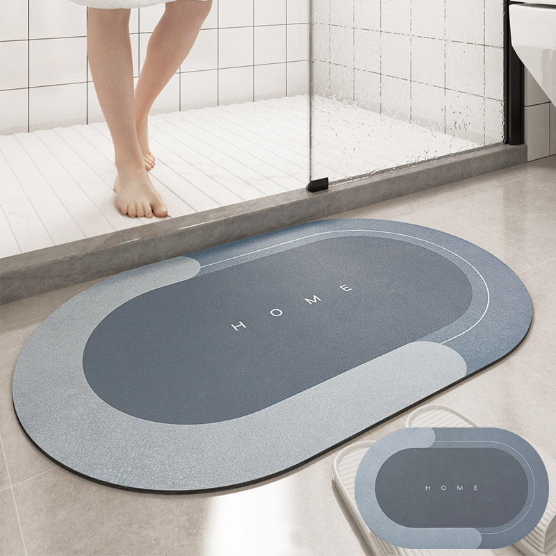 Alfombra de piso de baño Baño suave barro de diatomeas absorbente alfombra de piso de secado rápido puerta del inodoro alfombra antideslizante hogar Baño