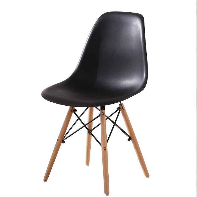 Silla de respaldo Internet celebridad Eames silla moderna silla de ocio minimalista restaurante Silla de comedor de plástico Silla de negociación de oficina